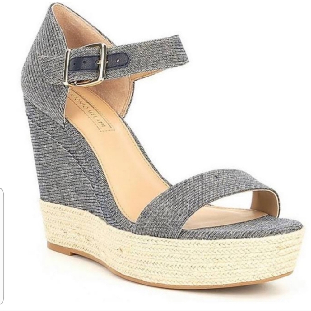 Denim Wedge Antonio's Melani Lauralyn  Size 7